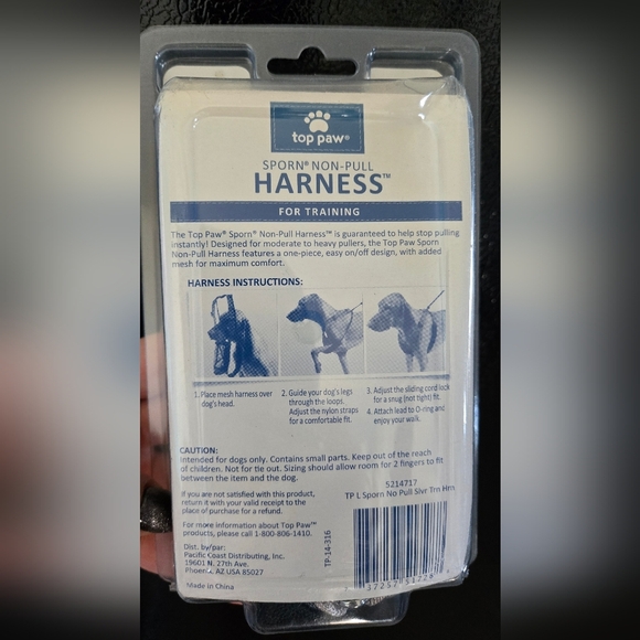 NEW Top Paw Sporn Non pull harness - large - Picture 2 of 3